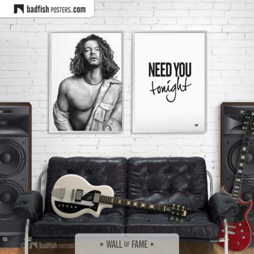 Michael Hutchence | INXS | Tribute to Michael | Art Poster | Gallery Image | © BadFishPosters.com