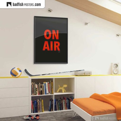 On Air | Graphic Poster | Gallery Image | © BadFishPosters.com