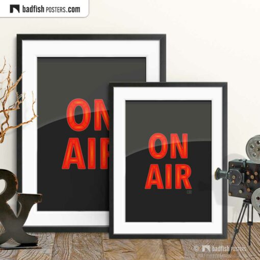 On Air | Graphic Poster | Gallery Image | © BadFishPosters.com