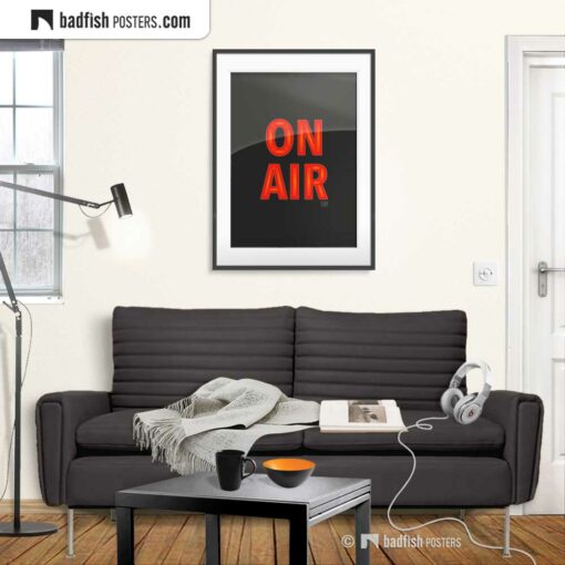 On Air | Graphic Poster | Gallery Image | © BadFishPosters.com