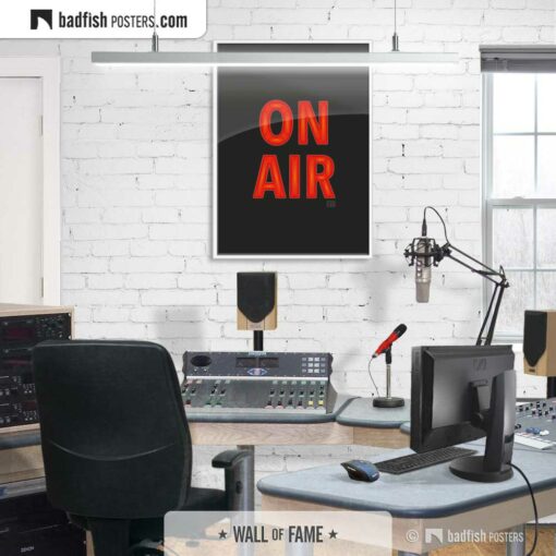 On Air | Graphic Poster | Gallery Image | © BadFishPosters.com