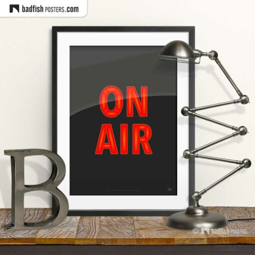 On Air | Graphic Poster | © BadFishPosters.com