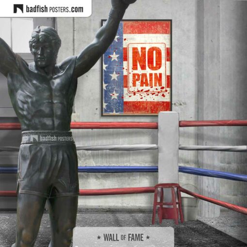 Rocky | No Pain | Movie Art Poster | Gallery Image | © BadFishPosters.com