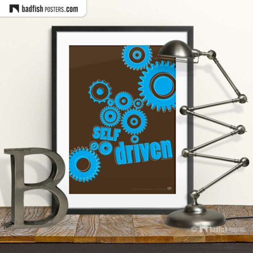 Self Driven | Graphic Poster | © BadFishPosters.com