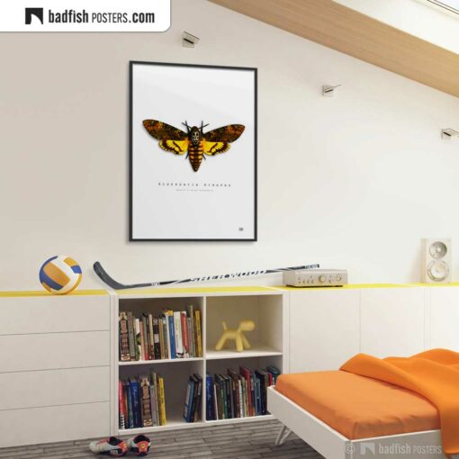 The Silence Of The Lambs | Death's-Head Hawkmoth | Movie Art Poster | Gallery Image | © BadFishPosters.com