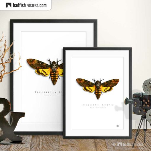 The Silence Of The Lambs | Death's-Head Hawkmoth | Movie Art Poster | Gallery Image | © BadFishPosters.com