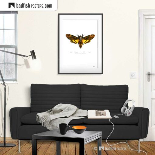 The Silence Of The Lambs | Death's-Head Hawkmoth | Movie Art Poster | Gallery Image | © BadFishPosters.com