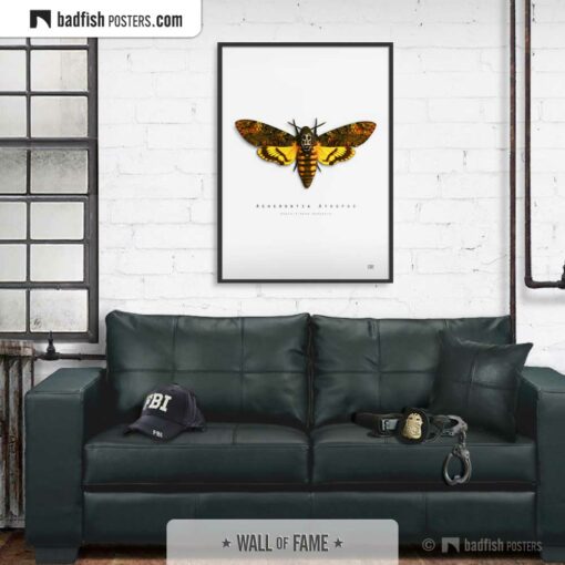 The Silence Of The Lambs | Death's-Head Hawkmoth | Movie Art Poster | Gallery Image | © BadFishPosters.com