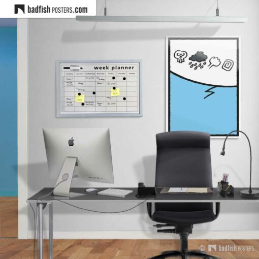 Cursing | Comic Style Speech Bubble Poster | Gallery Image | © BadFishPosters.com
