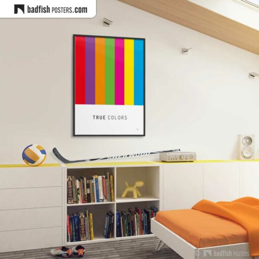 True Colors | Graphic Poster | Gallery Image | © BadFishPosters.com