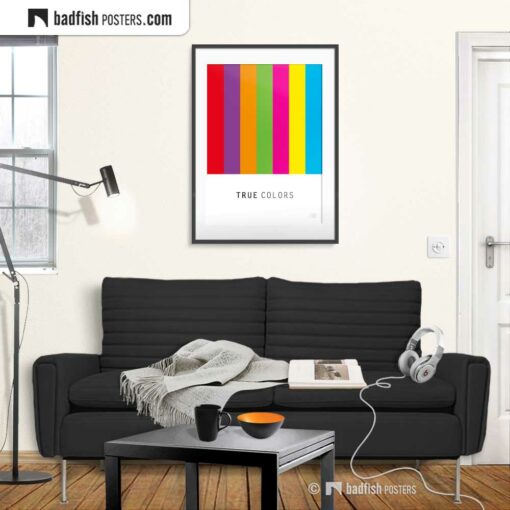 True Colors | Graphic Poster | Gallery Image | © BadFishPosters.com