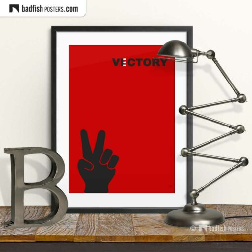 Vectory | Victory | Graphic Poster | © BadFishPosters.com