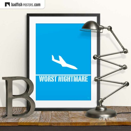 Worst Nightmare | Terrifying Graphic Poster | © BadFishPosters.com