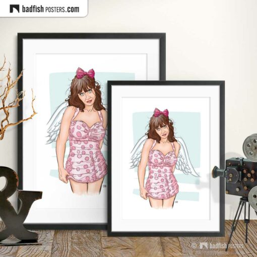 Zooey Deschanel | Art Poster | Gallery Image | © BadFishPosters.com