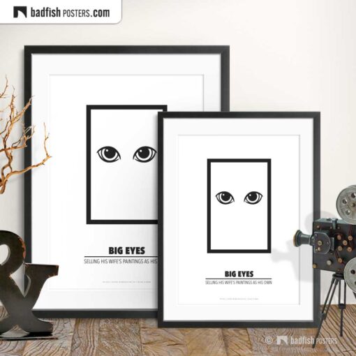 Big Eyes | Minimal Movie Poster | Gallery Image | © BadFishPosters.com