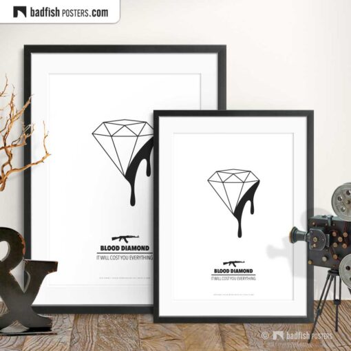 Blood Diamond | Minimal Movie Poster | Gallery Image | © BadFishPosters.com