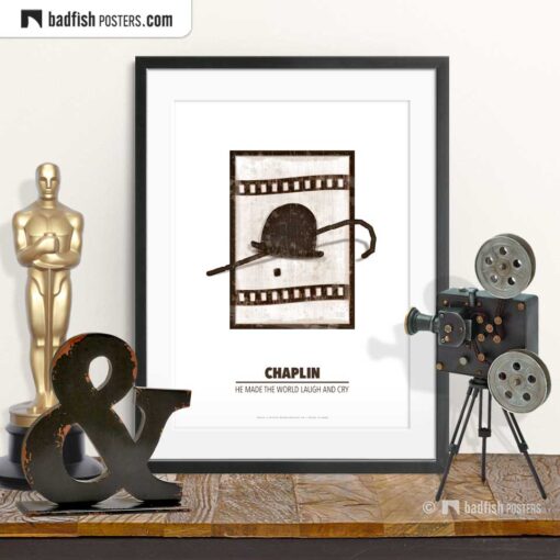 Chaplin | Minimal Movie Poster | © BadFishPosters.com