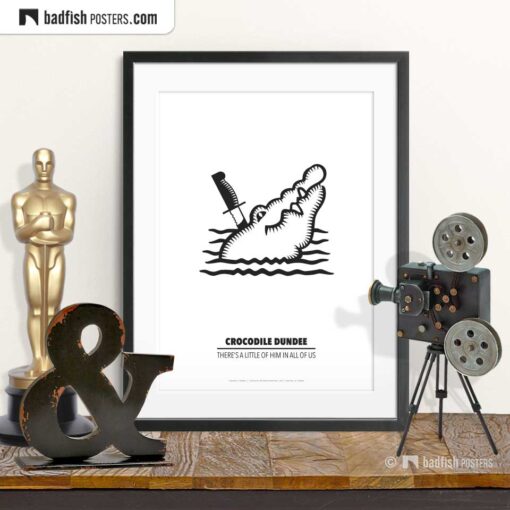 Crocodile Dundee | Minimal Movie Poster | © BadFishPosters.com