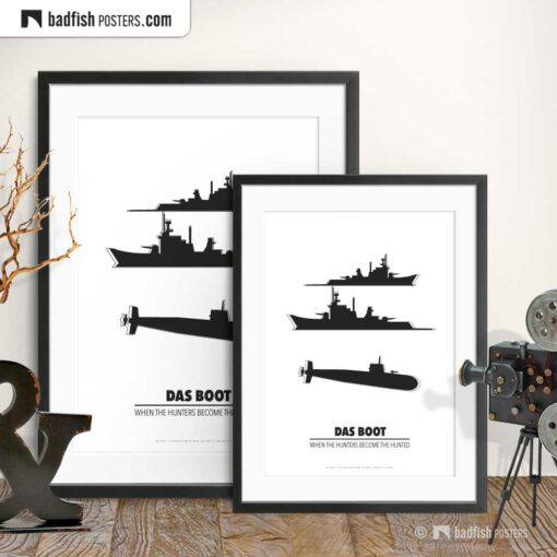 Das Boot | Minimal Movie Poster | Gallery Image | © BadFishPosters.com