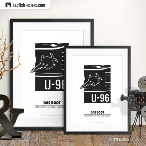 Das Boot | U-96 | Laughing Sawfish | Minimal Movie Poster | Gallery Image | © BadFishPosters.com