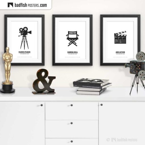 Director's Chair | Minimal Movie Poster | Gallery Image | © BadFishPosters.com