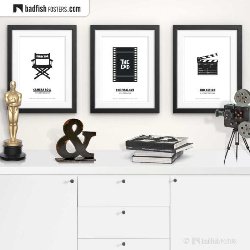 Editing Room | Minimal Movie Poster | Gallery Image | © BadFishPosters.com