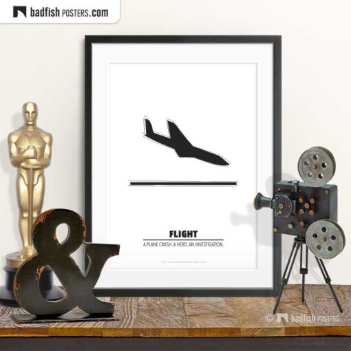 Flight | Minimal Movie Poster | © BadFishPosters.com