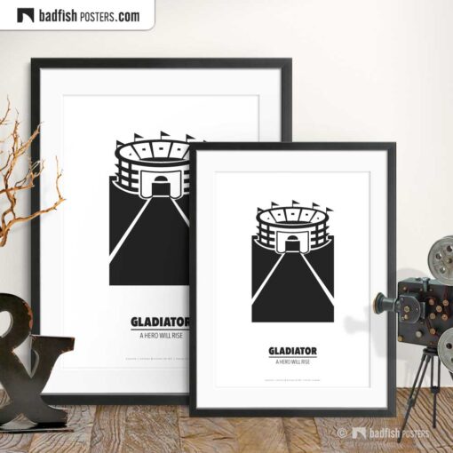 Gladiator | Circus Maximus | Minimal Movie Poster | Gallery Image | © BadFishPosters.com