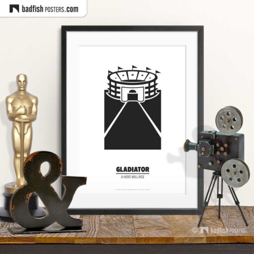 Gladiator | Circus Maximus | Minimal Movie Poster | © BadFishPosters.com