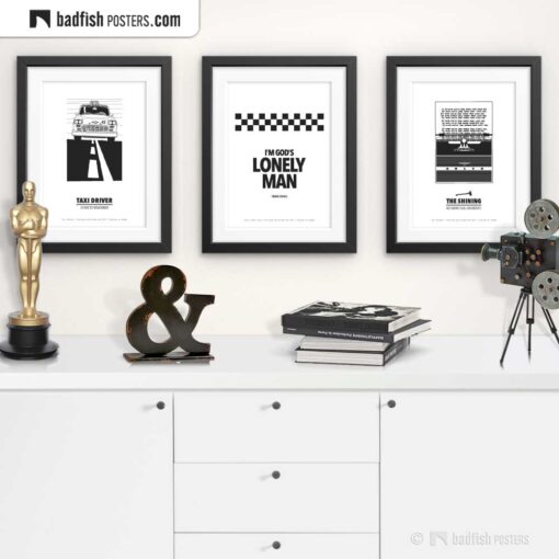 God's Lonely Man | Typographic Movie Poster | Gallery Image | © BadFishPosters.com