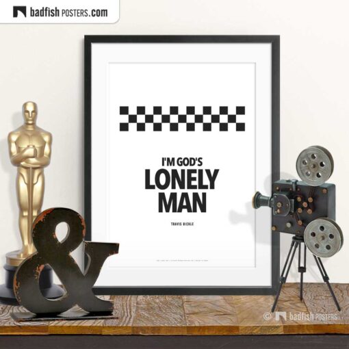 God's Lonely Man | Typographic Movie Poster | © BadFishPosters.com
