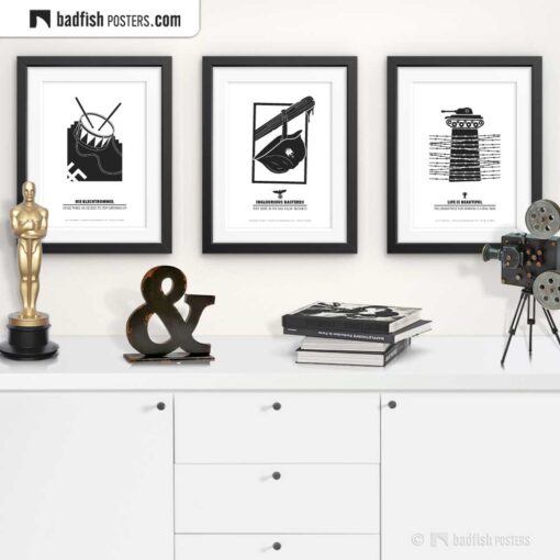 Inglourious Basterds | Minimal Movie Poster | Gallery Image | © BadFishPosters.com