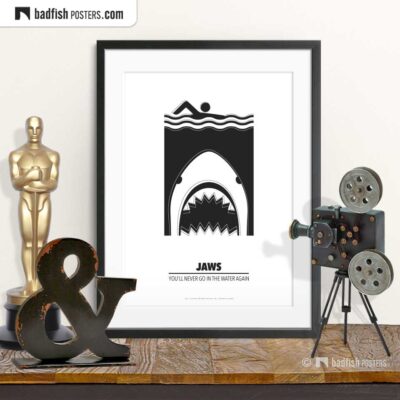 Jaws | Shark Attack | Minimal Movie Poster | © BadFishPosters.com