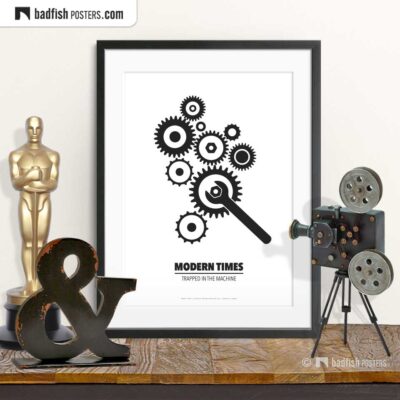 Modern Times | Minimal Movie Poster | © BadFishPosters.com