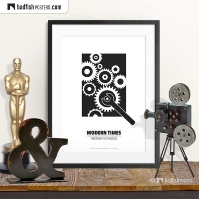 Modern Times | Minimal Movie Poster | © BadFishPosters.com