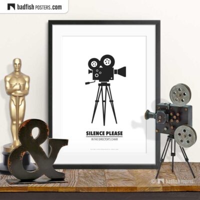 Movie Camera | Minimal Movie Poster | © BadFishPosters.com