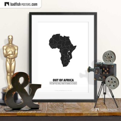 Out Of Africa | Minimal Movie Poster | © BadFishPosters.com