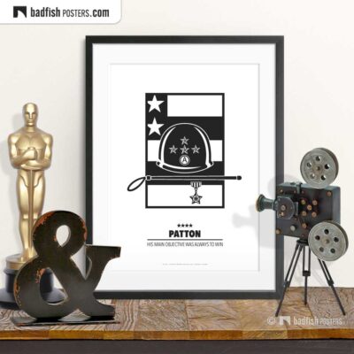 Patton | Minimal Movie Poster | © BadFishPosters.com