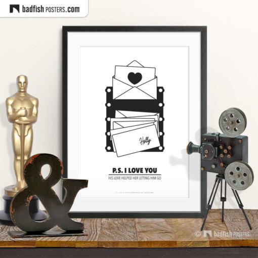 P.S. I Love You | Minimal Movie Poster | © BadFishPosters.com