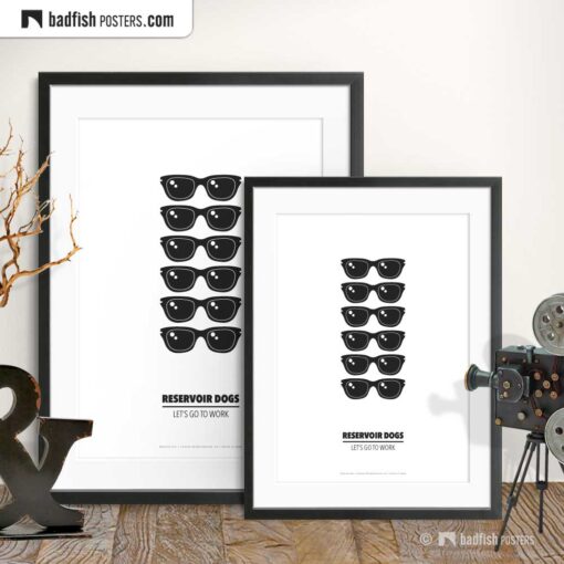 Reservoir Dogs | Crew Sunglasses | Minimal Movie Poster | Gallery Image | © BadFishPosters.com