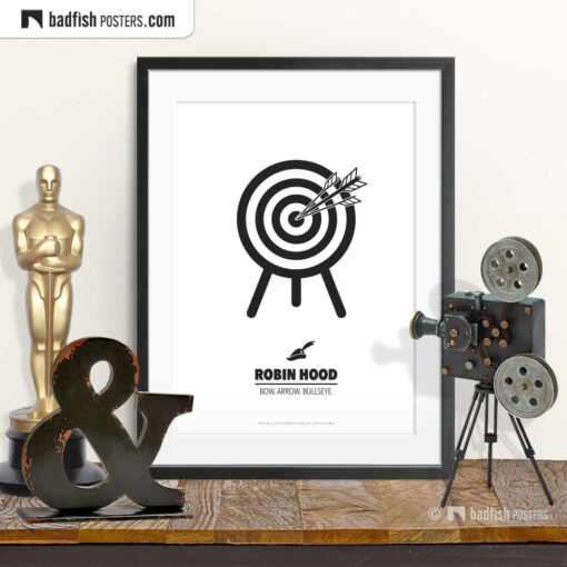 Robin Hood | Split Arrow | Minimal Movie Poster | © BadFishPosters.com