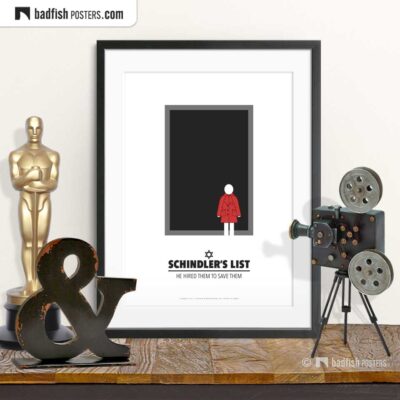 Schindler's List | Minimal Movie Poster | © BadFishPosters.com