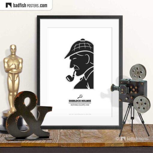 Sherlock Holmes | Minimal Movie Poster | © BadFishPosters.com