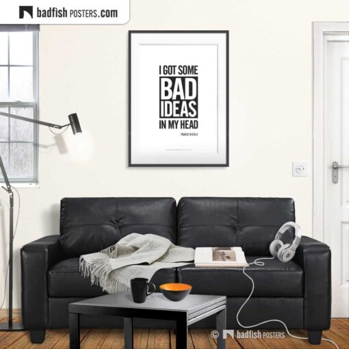Bad Ideas | Typographic Movie Poster | Gallery Image | © BadFishPosters.com