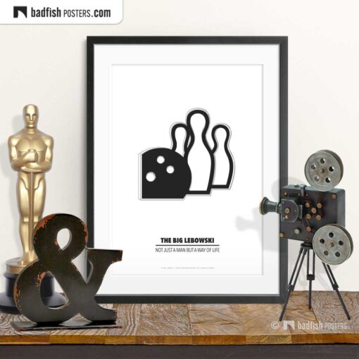 The Big Lebowski | Minimal Movie Poster | © BadFishPosters.com
