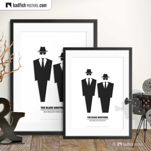 The Blues Brothers | Minimal Movie Poster | Gallery Image | © BadFishPosters.com