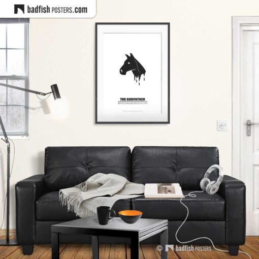 The Godfather | Horse Head | Minimal Movie Poster | Gallery Image | © BadFishPosters.com