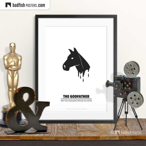 The Godfather | Horse Head | Minimal Movie Poster | © BadFishPosters.com